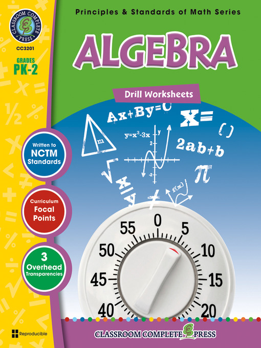 Title details for Algebra - Drill Sheets by Nat Reed - Available